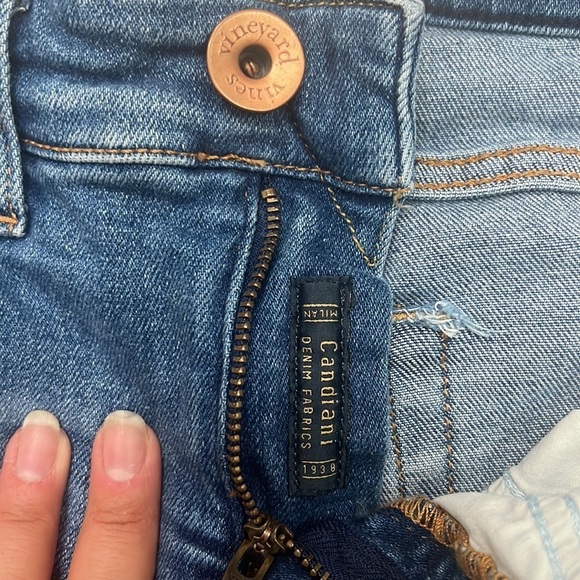 Vineyard Vines High Rise Jean Shorts size 25 elastic mix super comfy! - Picture 6 of 7